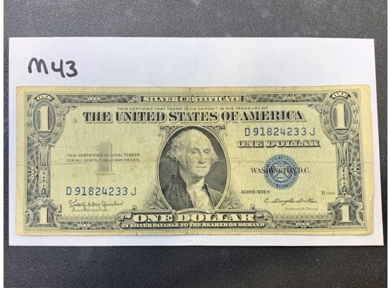 Silver Certificate One Dollar Bill