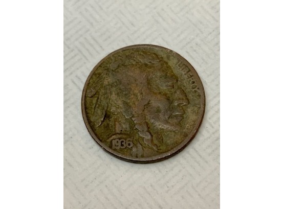 Indian Head Nickel 1936