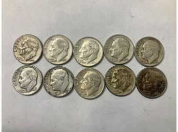 10 Roosevelt Dimes Silver ( #47)
