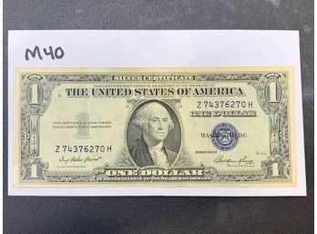 Silver Certificate One Dollar Bill
