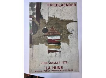 Friedlander Vintage Lithograph Poster 1978