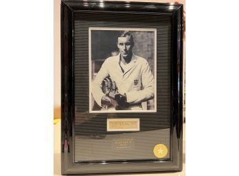 RARE!! Autograph And Photo Of William Tilden Jr 1893 - 1953 Framed