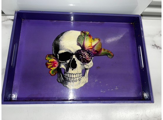 D L & Co Purple Skull Tray