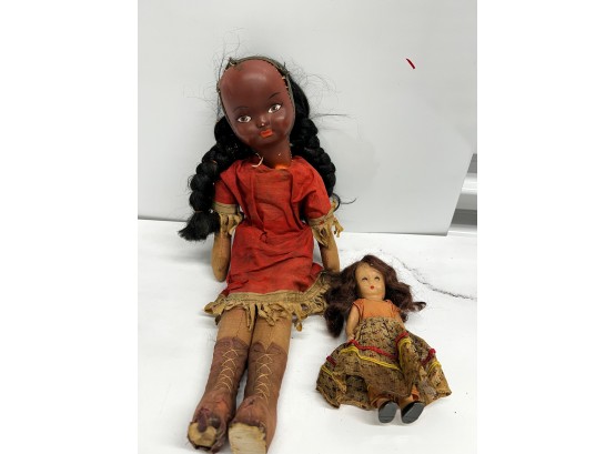Two Antique Dolls!  Original Clothing See Pictures!