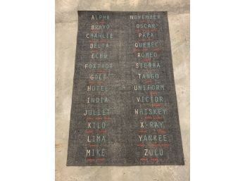 Morse Code Novogratz Carpet Approx 3 1/2' X 5
