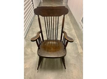 Antique Solid Wood Rocking Chair!
