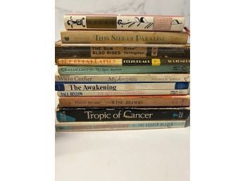 Group Of 11 Books Including Hemingway, Cather, Bellow, Miller Etc