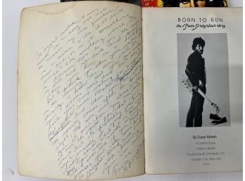 Bruce Springsteen Born To Run With Notes Handwritten By Wurtzel