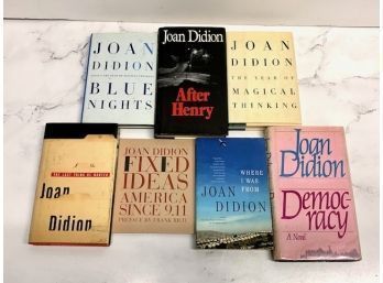 Group Of 7 Joan Didion Books! First Editions