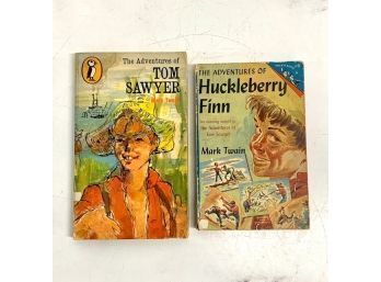 Vintage Huckleberry Finn And Tom Sawyer