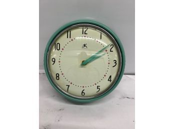 Turquoise Infinity Wall Clock