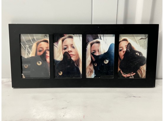 Elizabeth Wurtzel With Her Cat Framed Photos