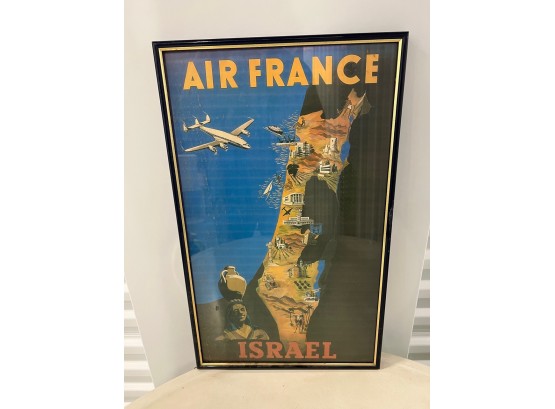 Air France Travel Poster Israel 15 X 22 Approx