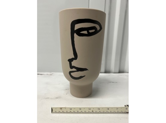 Picasso Like Ceramic Vase
