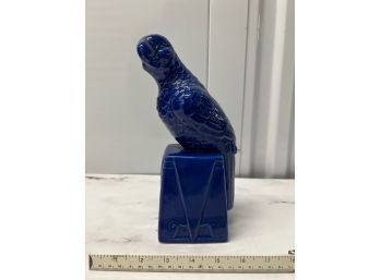 CB2 Blue Ceramic Parrot