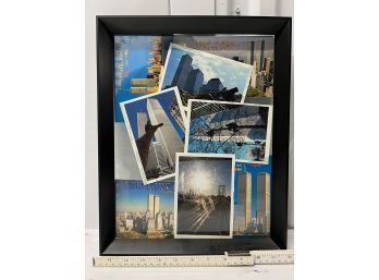 Framed WTC Postcards