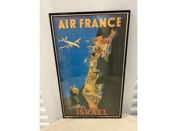 Air France Travel Poster Israel 15 X 22 Approx