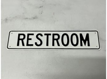 Metal Restroom Sign
