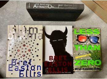 4 Bret Easton Ellis Books First Editions  One With Elizabeth Wurtzel Book Plate