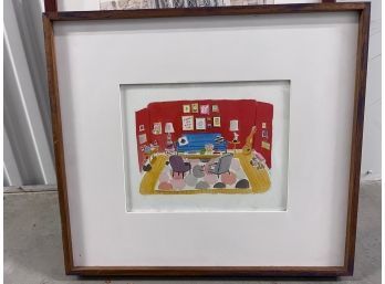 Framed CB2 Print Paint The Town Red! 11 X 14