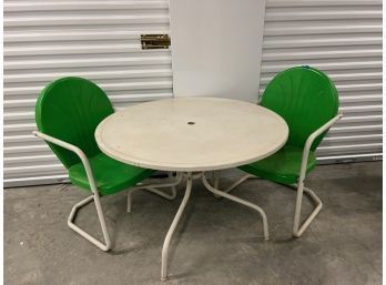 Retro Indoor Outdoor Dining Set 4 Chairs And Table!