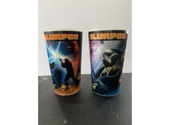 2 Slurpee Cups Starwars In 2005 Holographic 3D