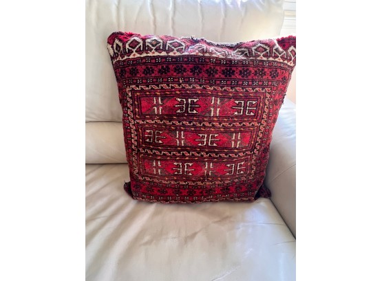 Turkish Rug Pillow 15' Vintage