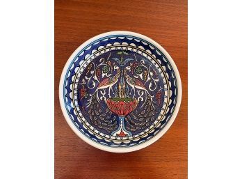 Small Middle Eastern Hand Painted Bowl  ROTEM