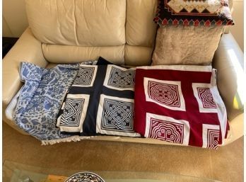 2 Quilt Bedspreads And One Throw