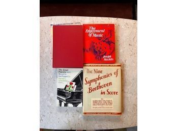 Group Of Music Oriented Books Symphonies, Enjoyment Etc