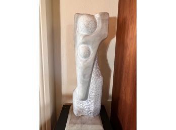 Marble Carved Sculpture By Matanya Abramson Approx 26' Tall 9' Width