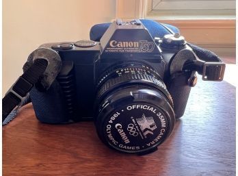 Canon A-1 Film Camera With  FD 50mm 1:1.8 Lens With Case