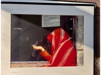 Original Photo Woman In Hijab Framed By U. Barzel