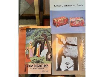 Groupof 3 Books, Persian Miniatures, Korean Craftsman On Parade And New Japanese Photography