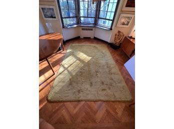 INCREDIBLE MCM Carpet Mustard/gold Wool Rug Tone On Tone Made By ARBEL Carpets Pure Wool 86' X 120'