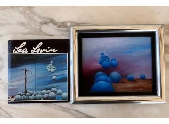 Original Painting On Canvas By Lea Levin With Signed Book