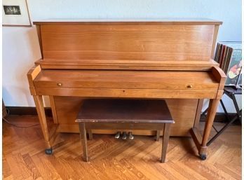 Hamilton Upright Piano By Baldwin With Bench See Images, Very Clean!