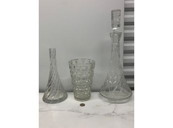 Group Of Crystal And Pressed Glass