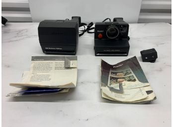 2 Polaroid Cameras Business E600 And Pronto Land Camera