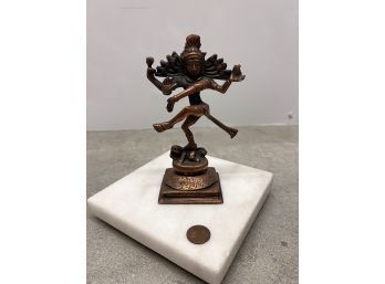 Vintage Copper Colored Metal Thai  Diety