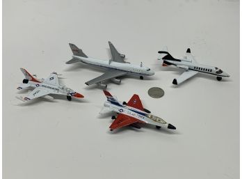 Group Of 4 Metal Cast Planes USAF