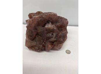 Large 'red' Mineral, Geometric In Shape Color Did Not Shoot Well, Richer And Deeper Red Than Shown