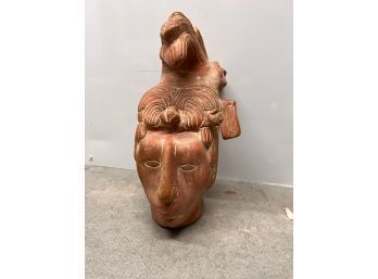 MCM Mayan/aztec Ceramic Head