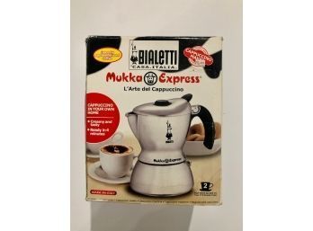 Bialetti New In Box Cappuccino Maker With All Paperwork