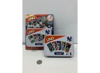 2 New York Yankees Uno Games  One New In Package