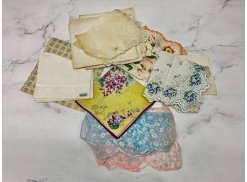 Group Of Vintage Handkerchiefs