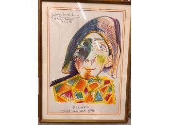 Framed Picasso Poster Exquisite Galerie Louis Leiris 1971