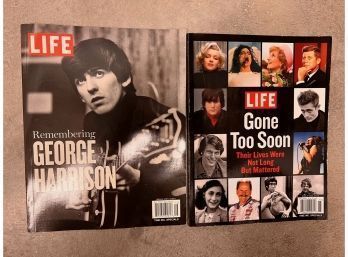 2 Special Issue Life Magazines George Harrison And Goone Too Soon 2011