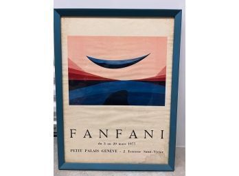 Retro Fanfani Framed Poster 1977