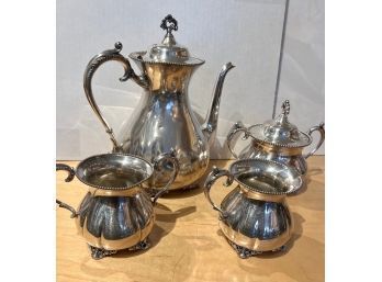Silver Plate Coffeee/tea Set QUADRUPLE PLATE